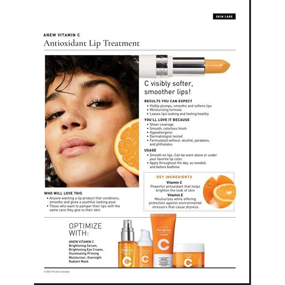 Avon Anew Vitamin C Antioxidant Lip Treatment Sealed - Picture 2 of 7